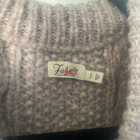 Cozy Cable Knit Sweater - Light pink/mauve - Picture 2 of 6